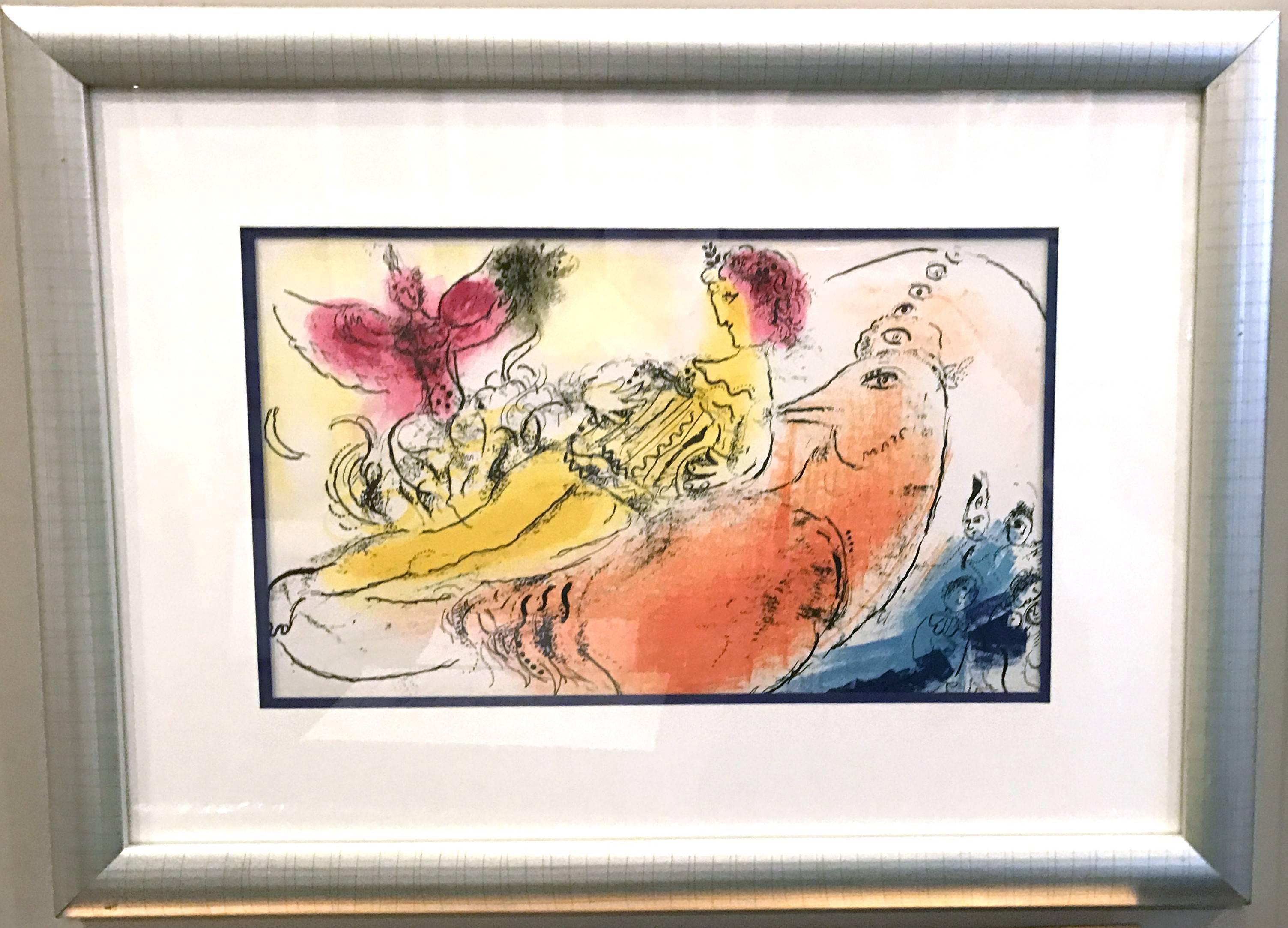Marc Chagall Animal Print - The Accordionist