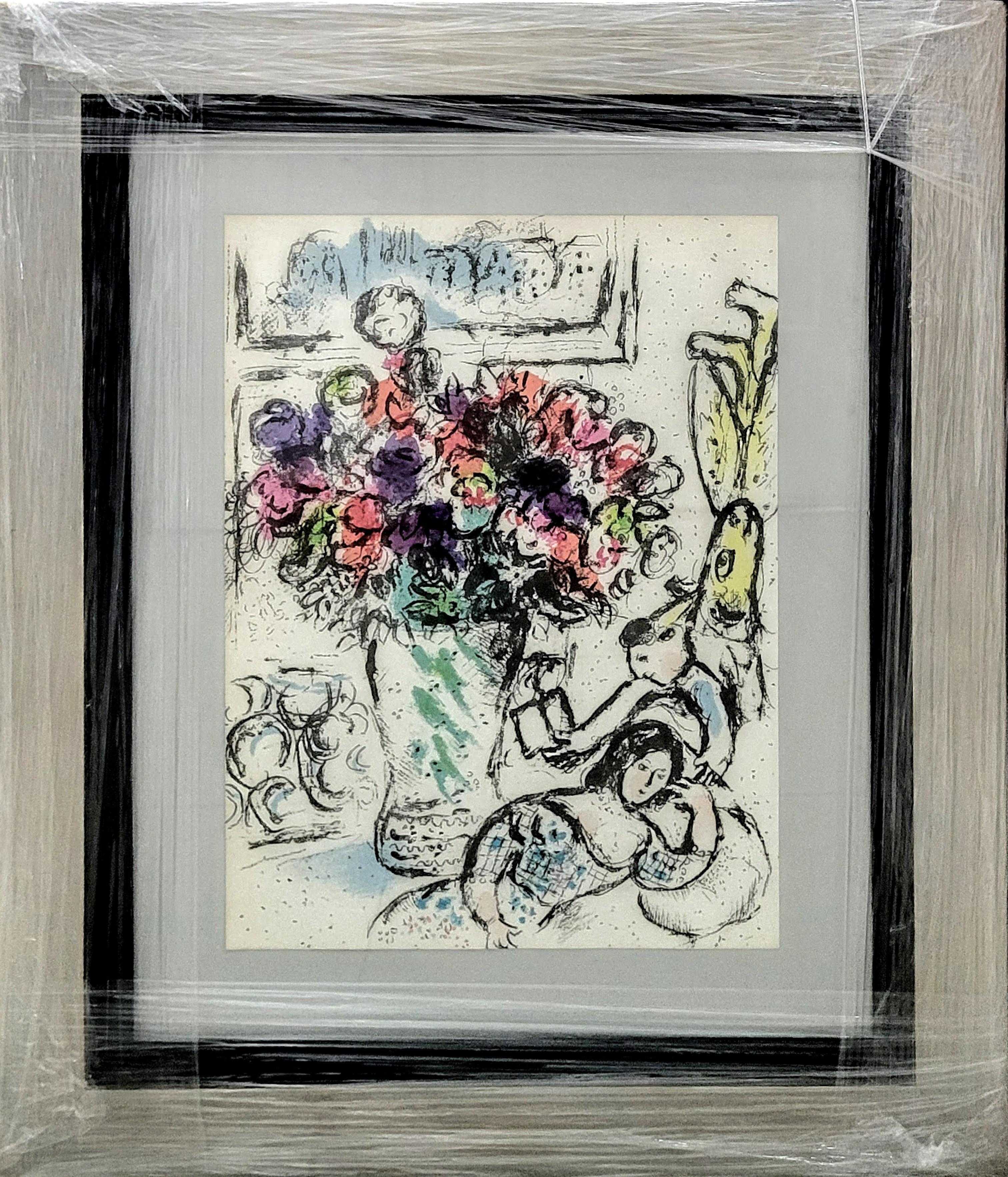 The Anemones - Print by Marc Chagall