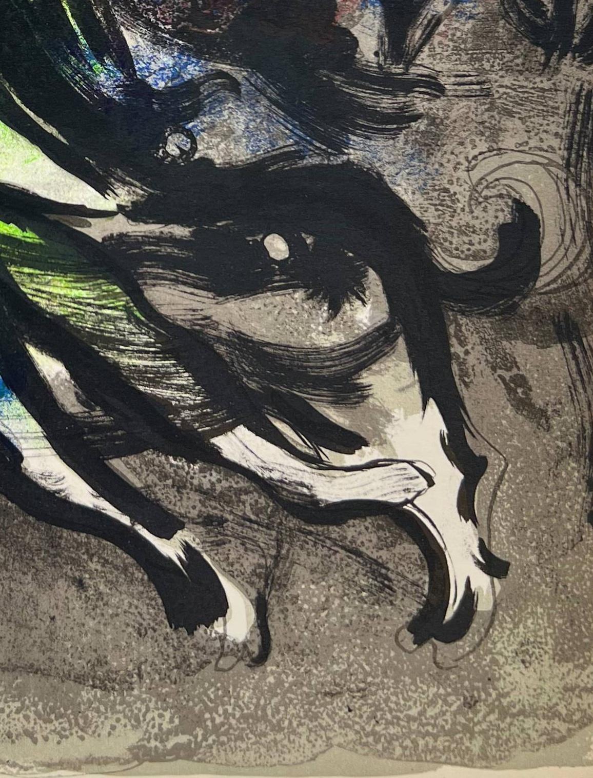 L'ange - Moderne Art par Marc Chagall