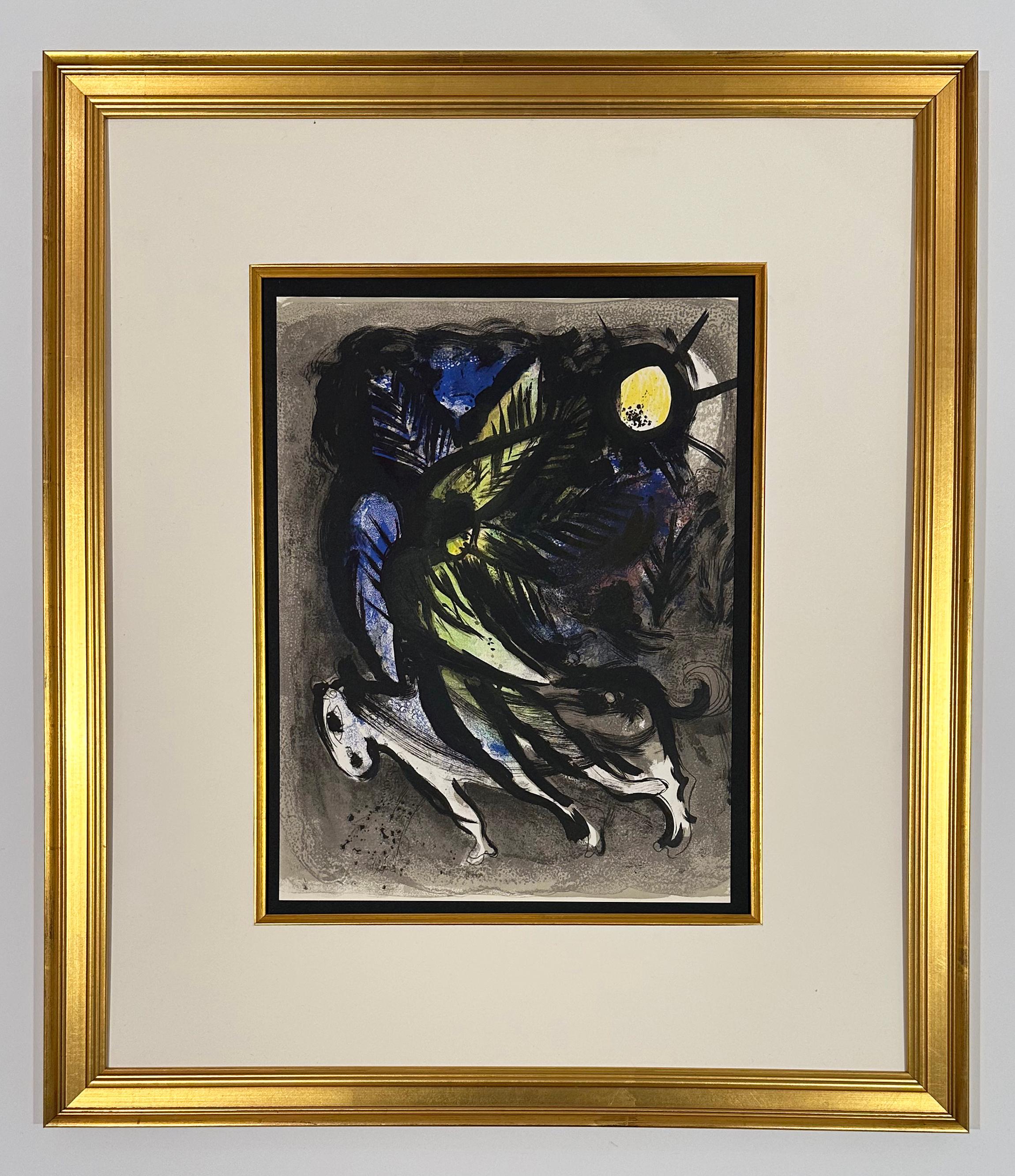 L'ange, de 1960, lithographie de Mourlot I - Print de Marc Chagall