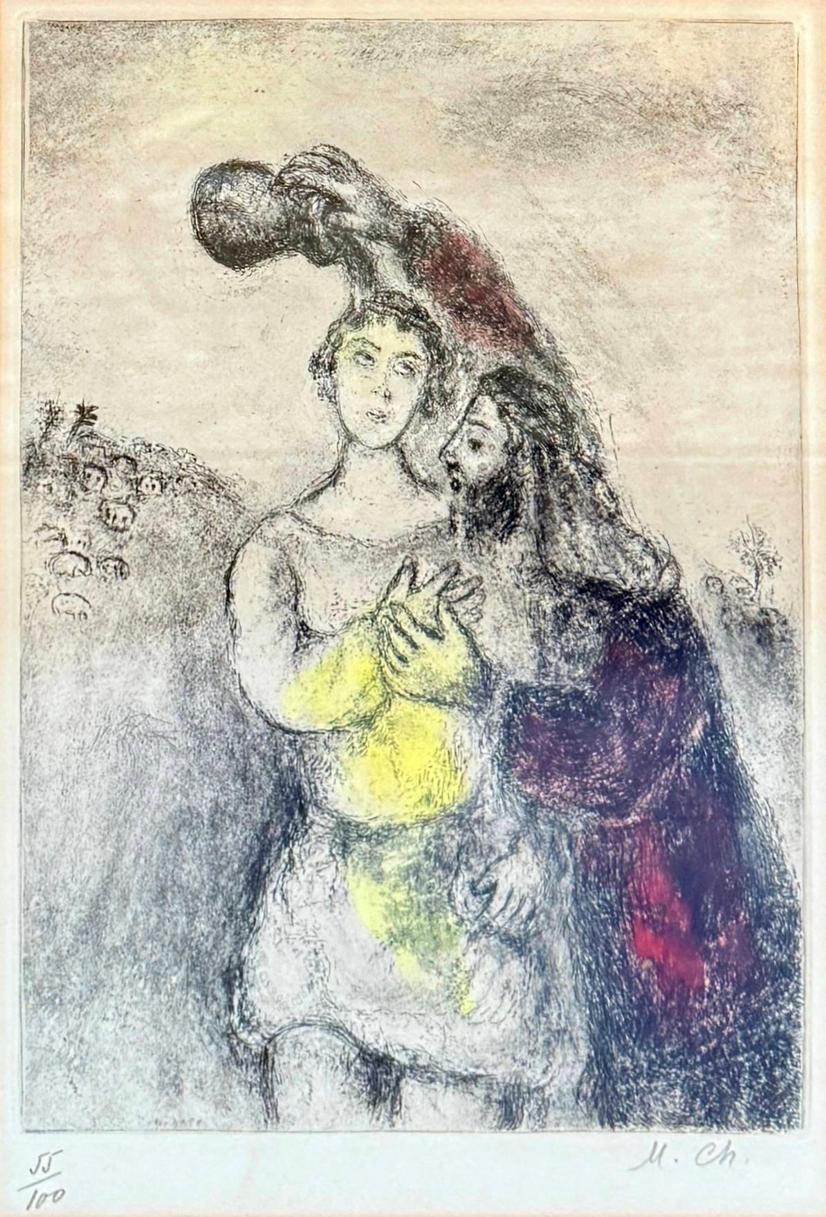 The Anointing of Saul - Print by Marc Chagall
