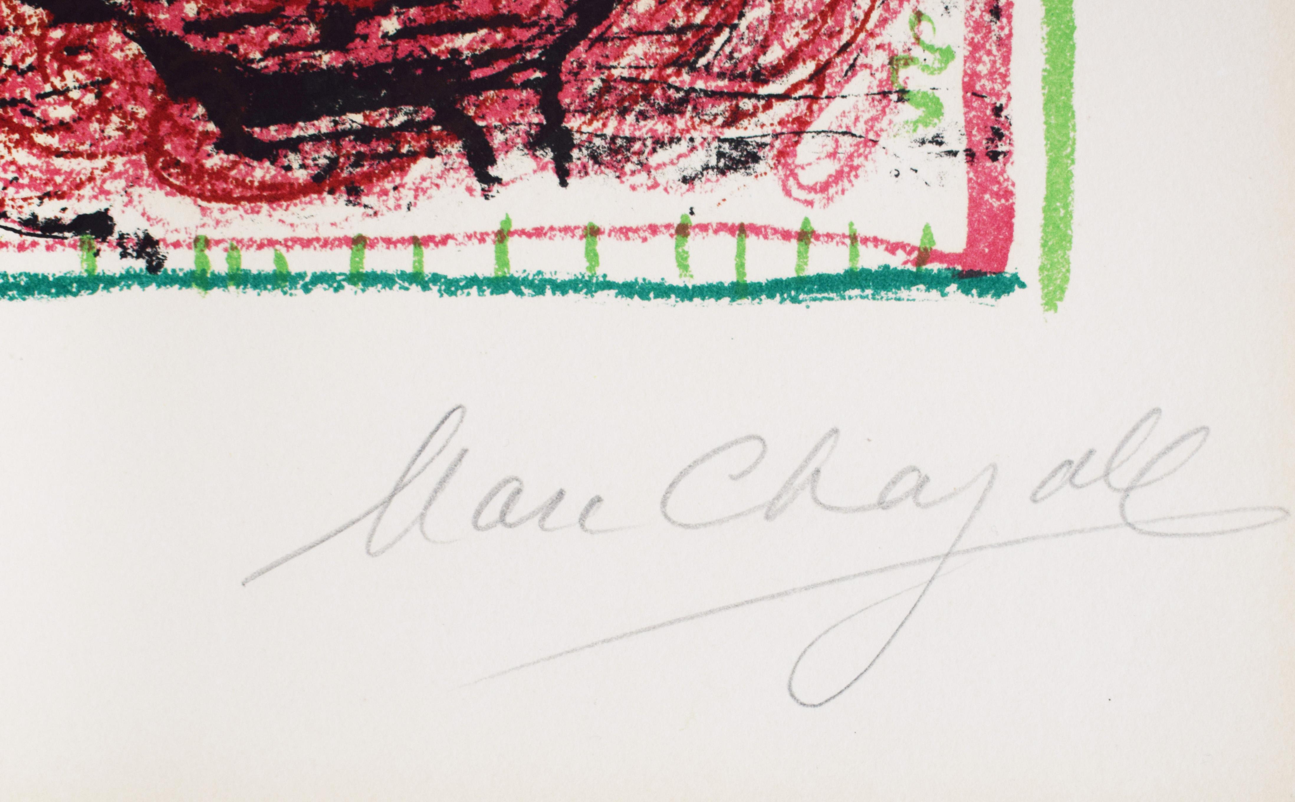 The Appearance at the Circus - French Russian - Surrealist Print by Marc Chagall