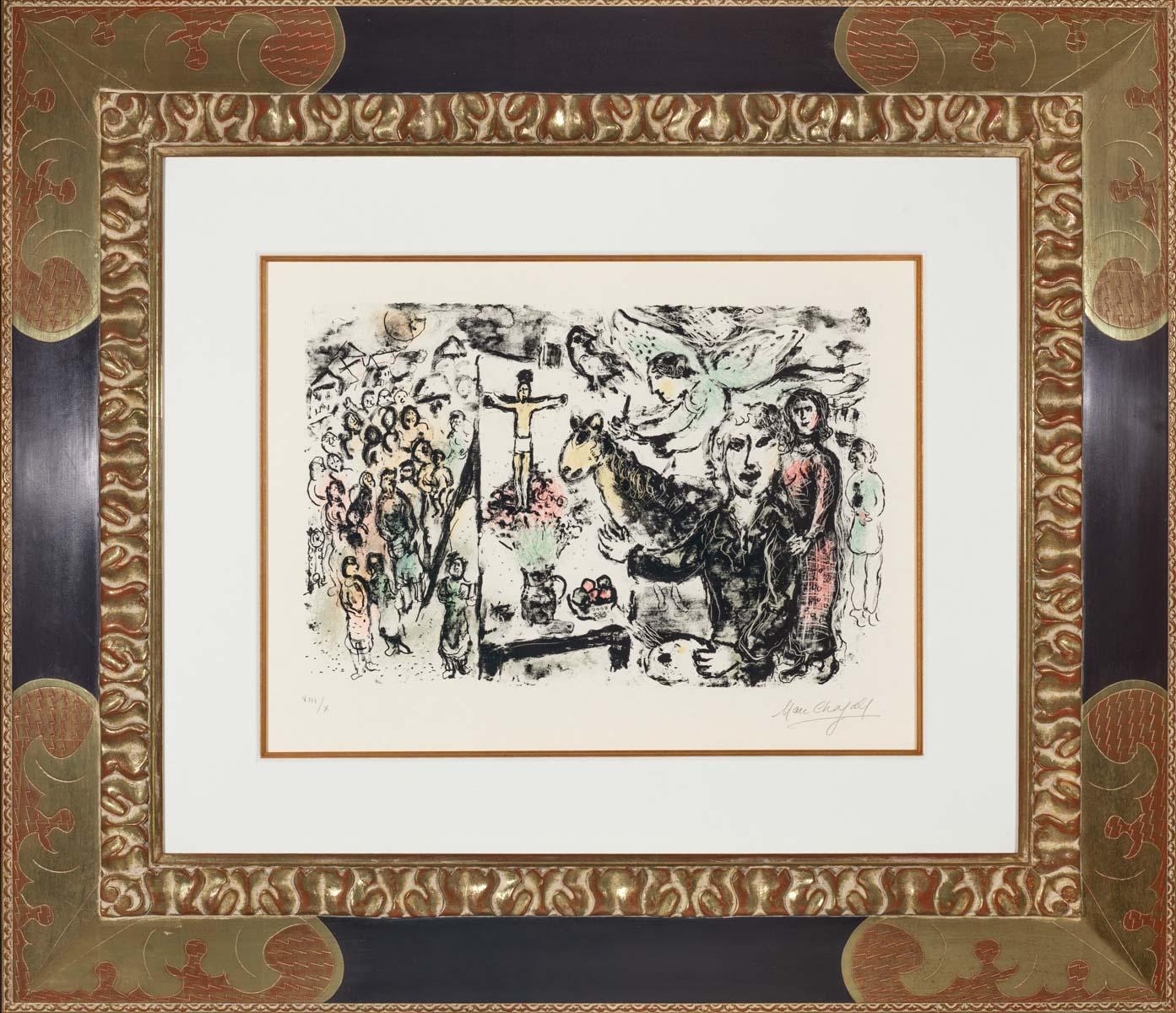 The Artist and Biblical Themes, 1974 (M.722) – Print von Marc Chagall