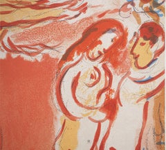 La Bible : Adam et Ève sont issus du paradis - Lithographie originale