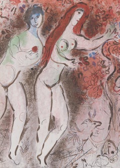 The Bible: Adam and Eve The Forbidden Fruit - Original Lithograph (Mourlot #235)