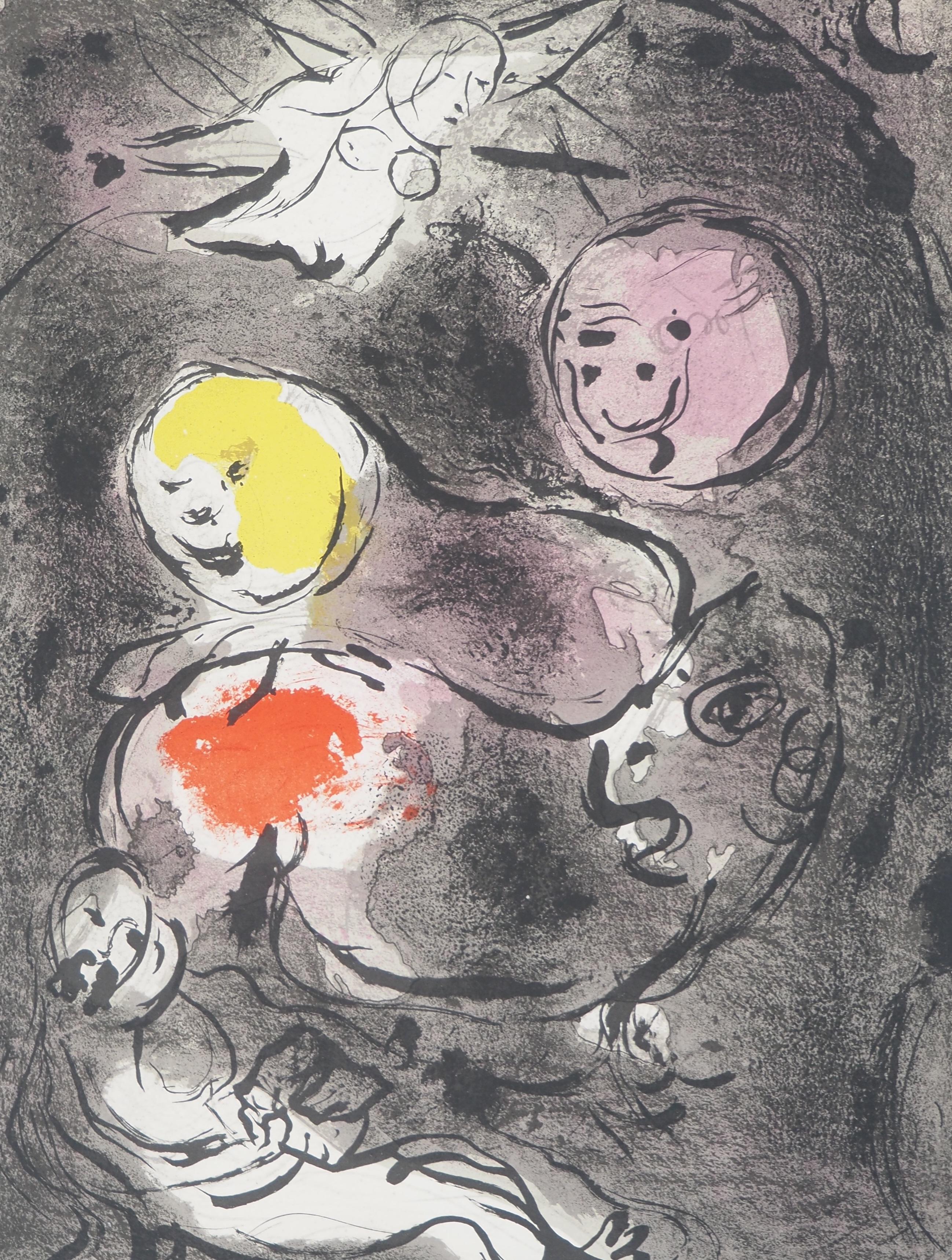 Marc Chagall Figurative Print – Die Bibel: Daniel der Prophet – Originallithographie