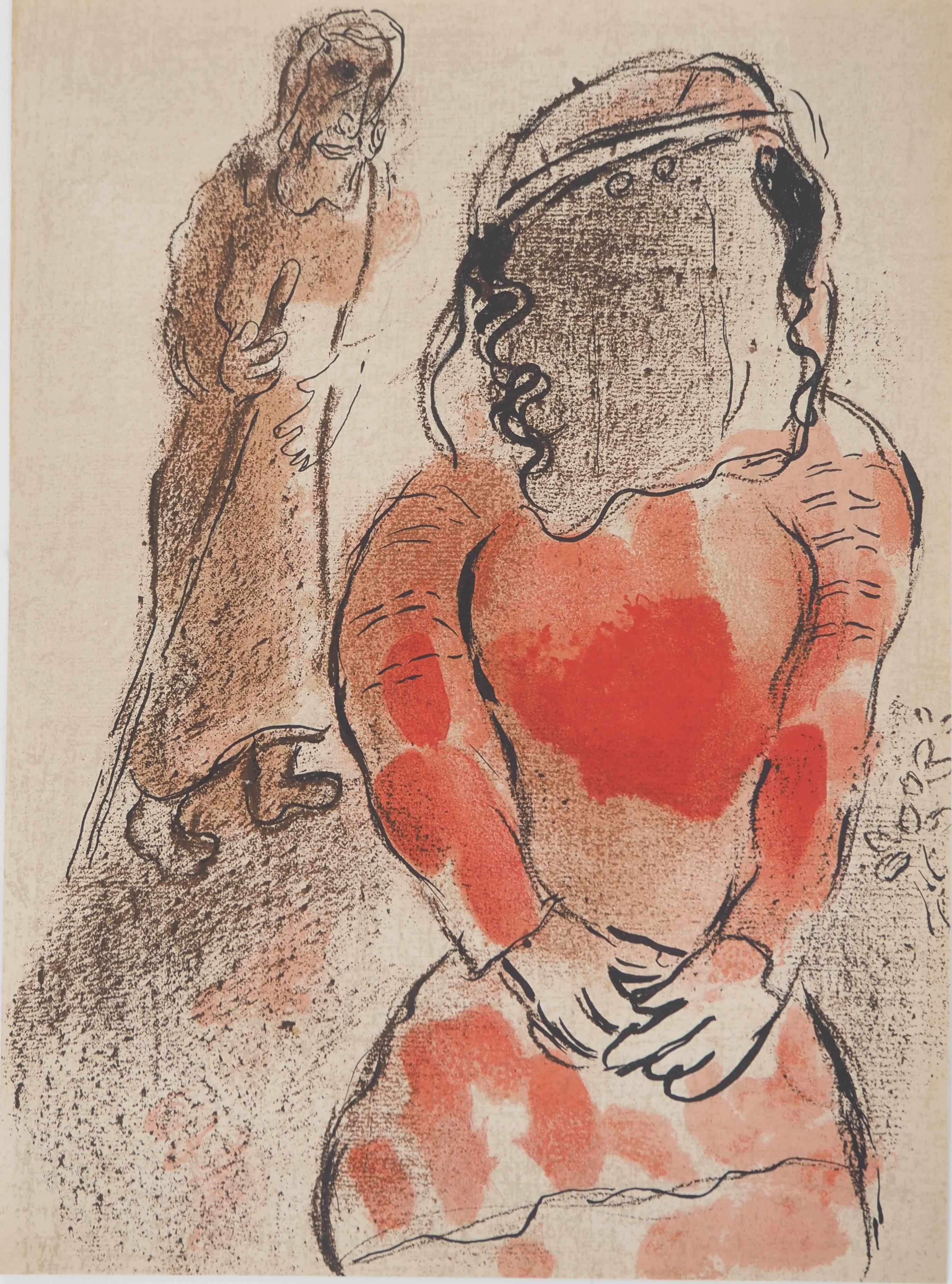 Figurative Print di Marc Chagall - La Bibbia: La figlia di Giuda - Litografia originale (Mourlot #243)