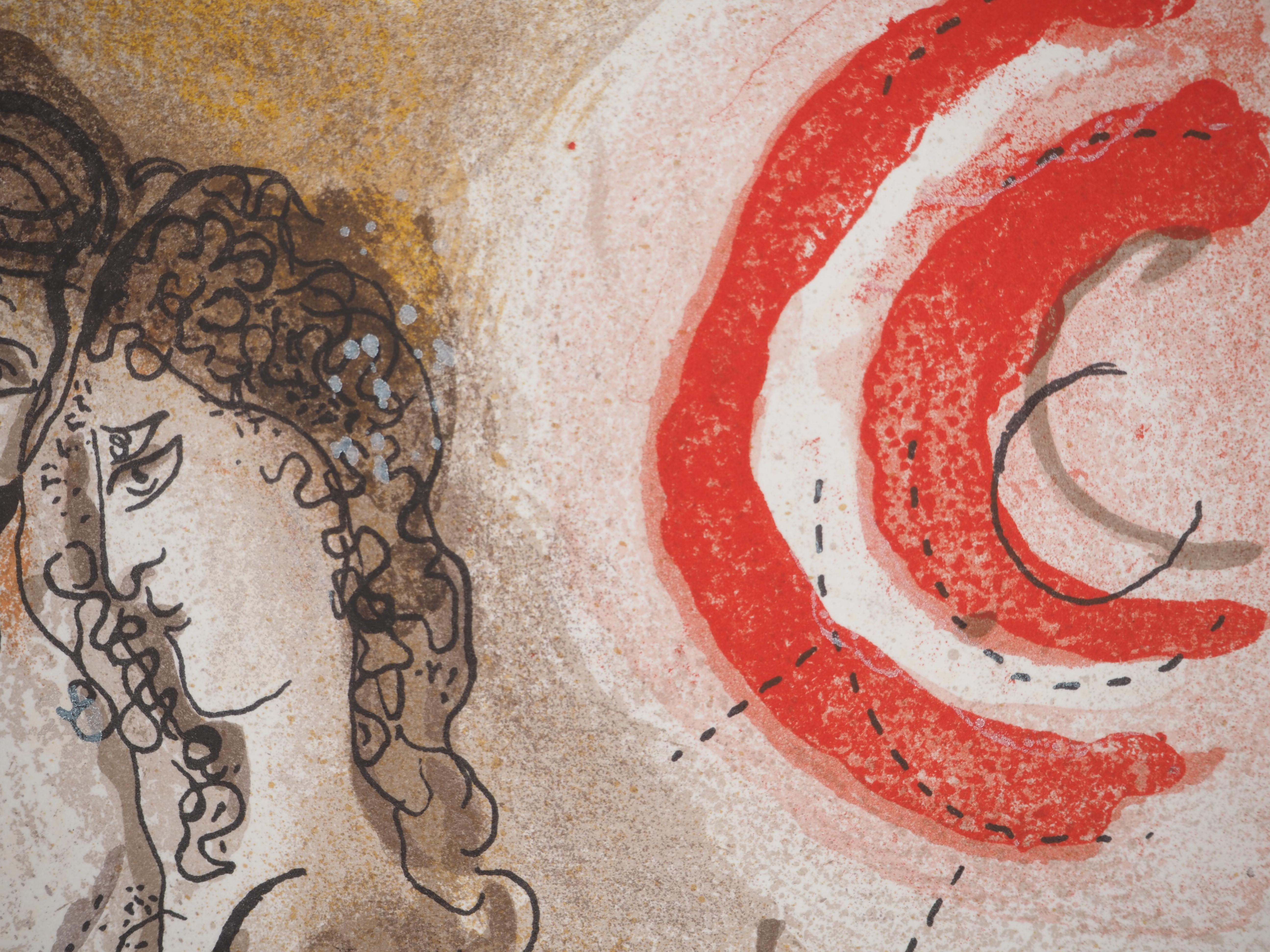 Die Bibel: Noemie und ihre Töchter – Originallithographie (Moderne), Print, von Marc Chagall