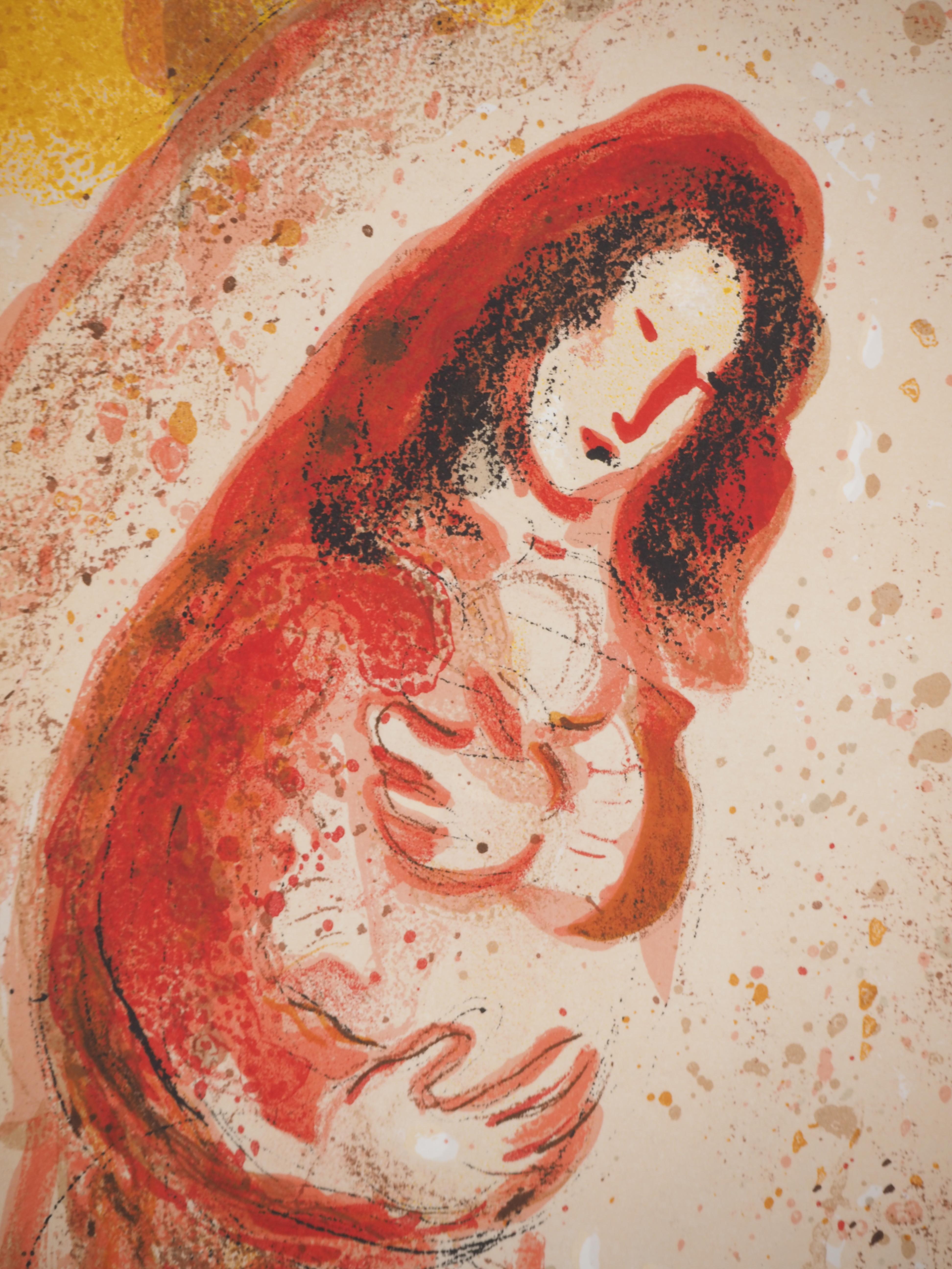 La Bibbia: Il tesoro di Rachel - Litografia originale (Mourlot #242) - Print di Marc Chagall