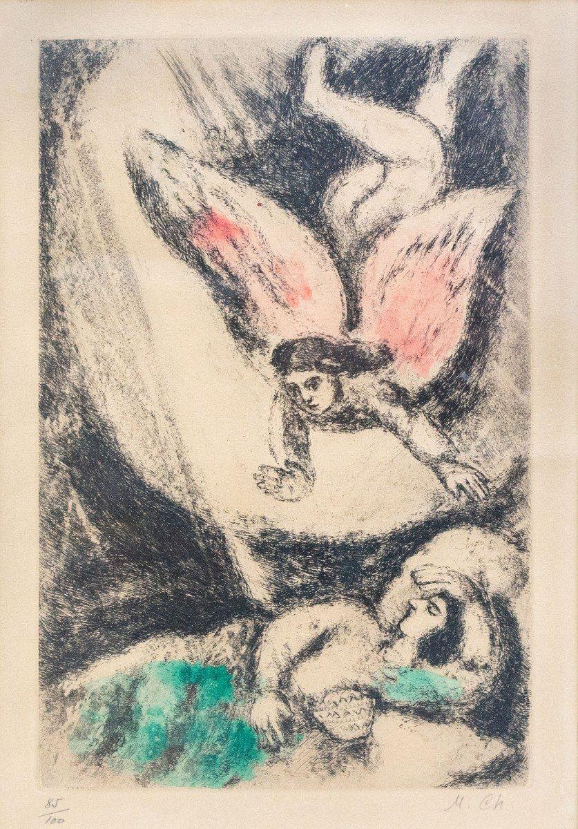 The Bible : Salomon, original hand-signed lithograph, limited number edition - Print by Marc Chagall