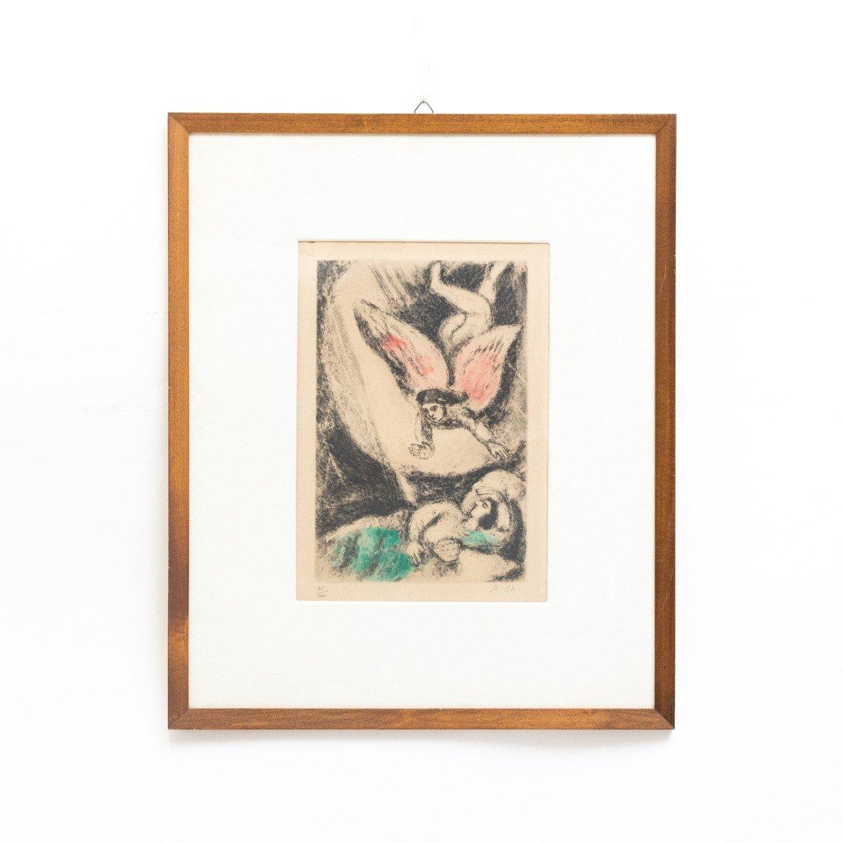Marc Chagall Figurative Print - The Bible : Salomon, original hand-signed lithograph, limited number edition