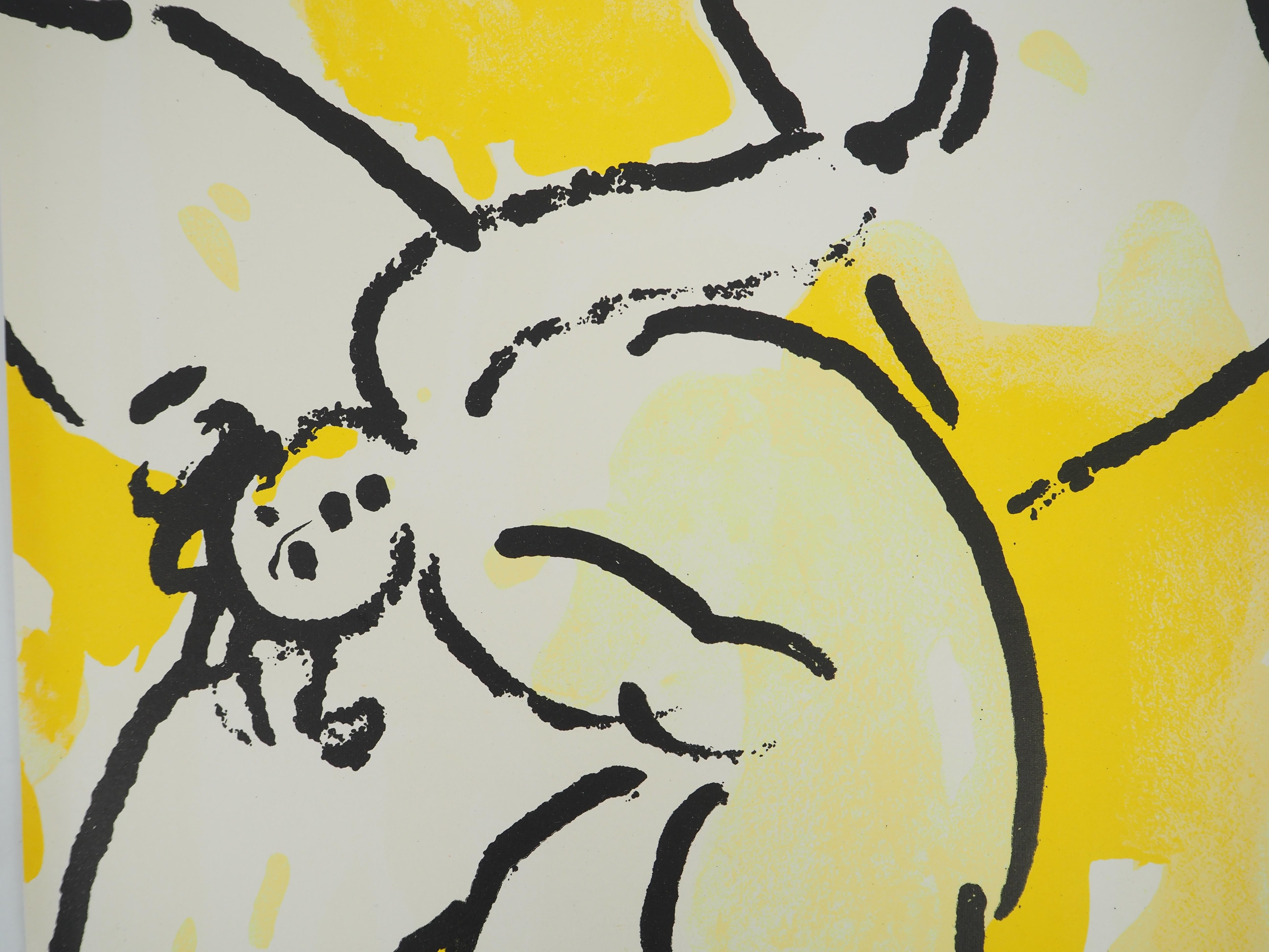 Marc Chagall (1887-1985) 
Die Bibel, der Engel

Original-Lithographie (Werkstatt Mourlot) 
Auf Papier 37 x 26,5 cm (ca. 14,5 x 10,2 Zoll)

REFERENZ: 
Werkverzeichnis Chagall Lithographe, Mourlot #118

INFORMATION : Veröffentlicht in der Verve-Mappe