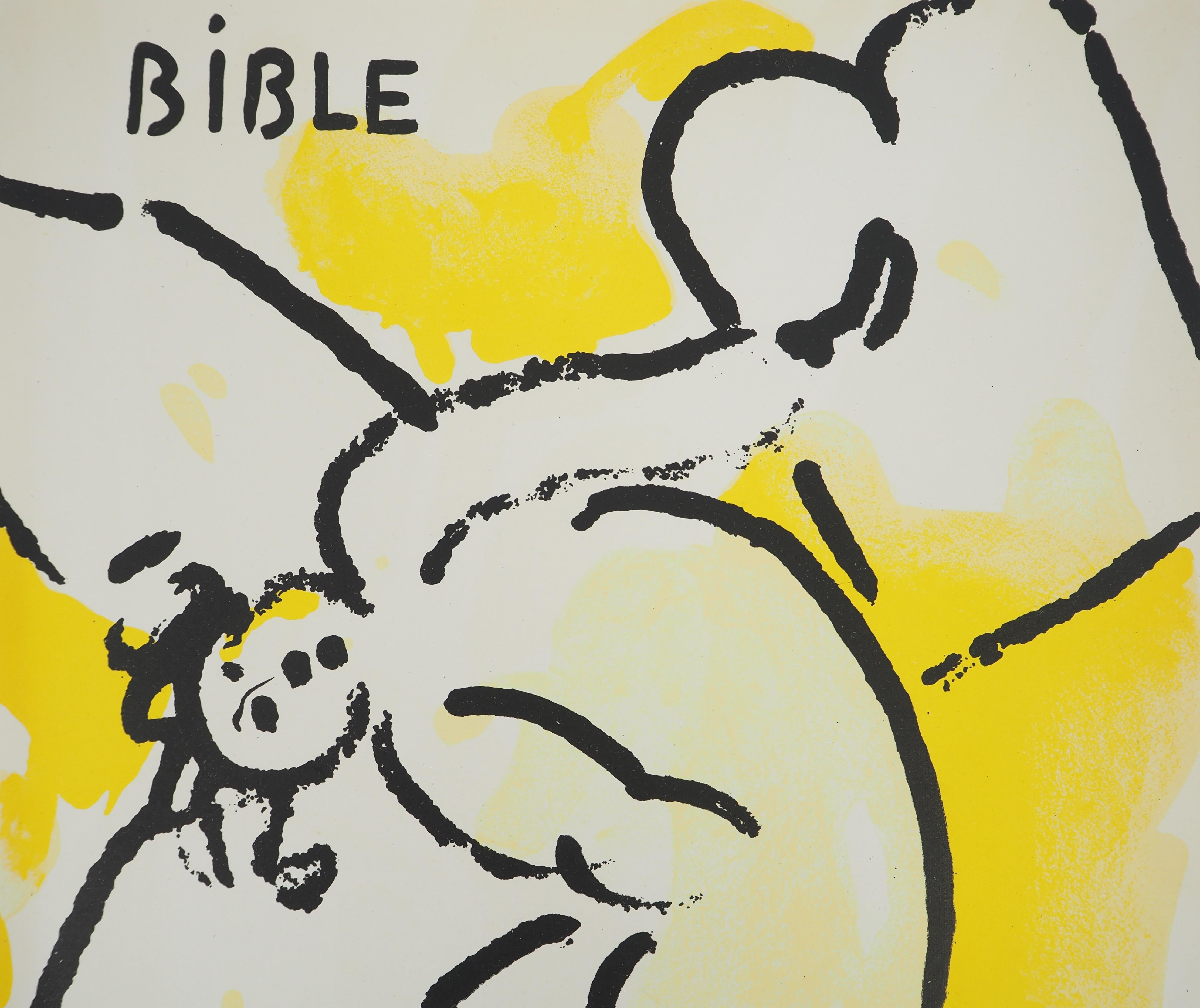 La Bible : L'ange - Lithographie originale en vente 1