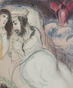 La Bibbia: Il sogno di Abimelech - Litografia originale (Mourlot #239)