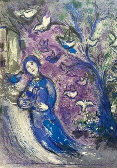 The Bird Chase, Daphnis & Chloe 1977 Diptych Limited Edition, After Marc Chagall