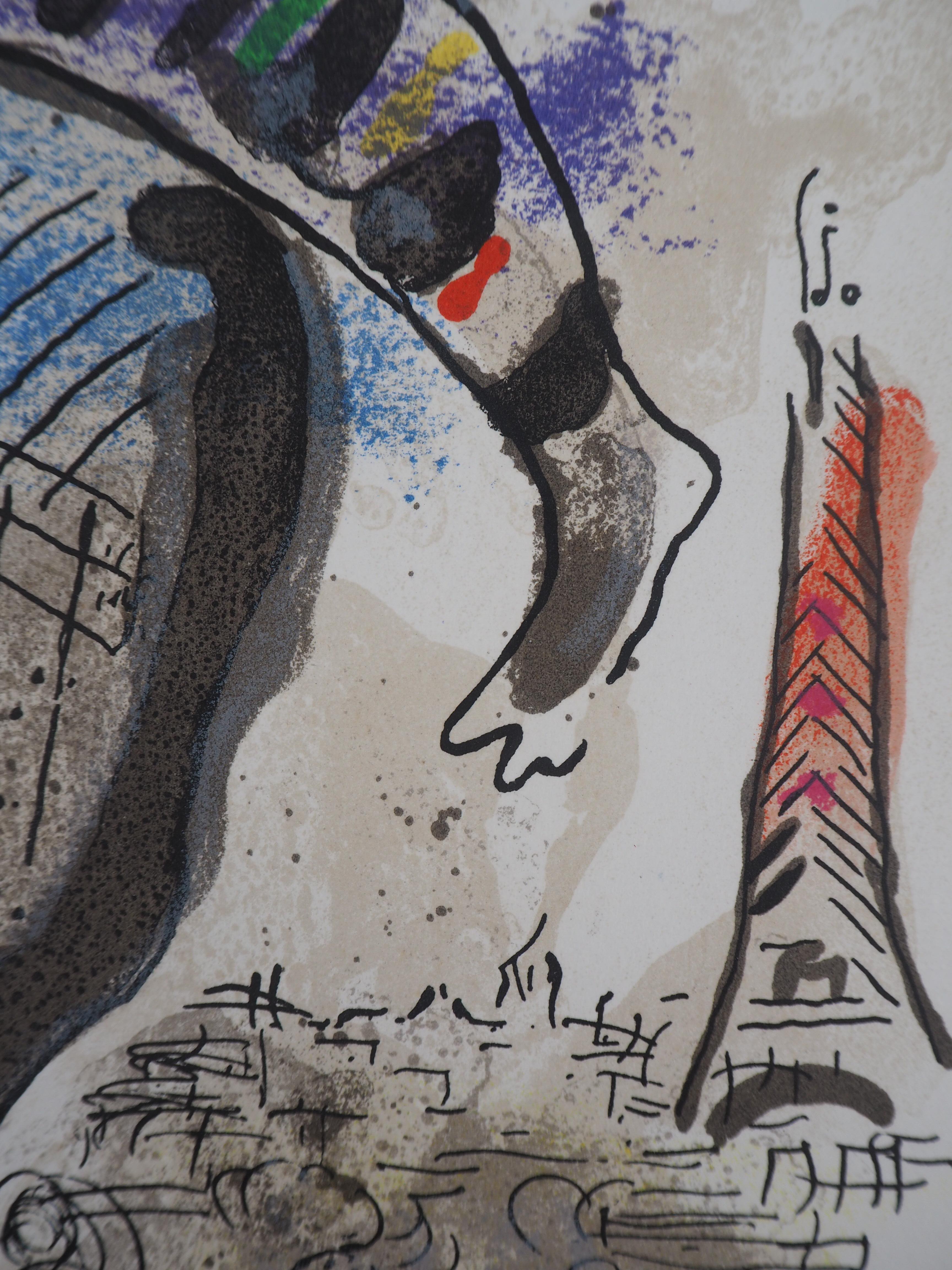 The Blue Cow - Original lithograph - Mourlot #488 For Sale 2