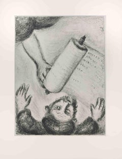 The Calling of Ezekiel - Radierung von Marc Chagall - 1956