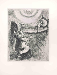 Il bambino risorto di Elie - Acquaforte di Marc Chagall - 1956