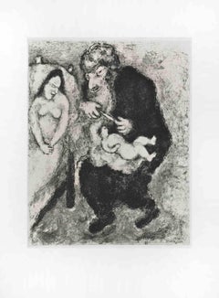 The Circumcision - Etching by Marc Chagall - 1956
