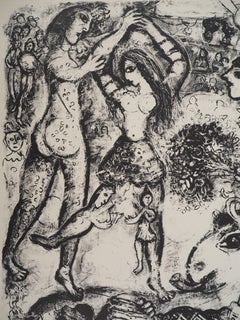 The Circus : Acrobats in Love - Original Lithograph (Mourlot #496)