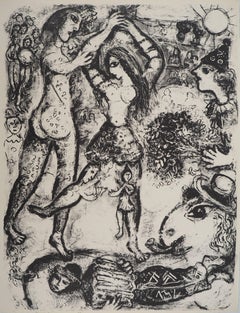 The Circus : Acrobats in Love - Original Lithograph (Mourlot #496)