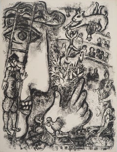 The Circus : Clowns and Acrobats - Original Lithograph (Mourlot #503)