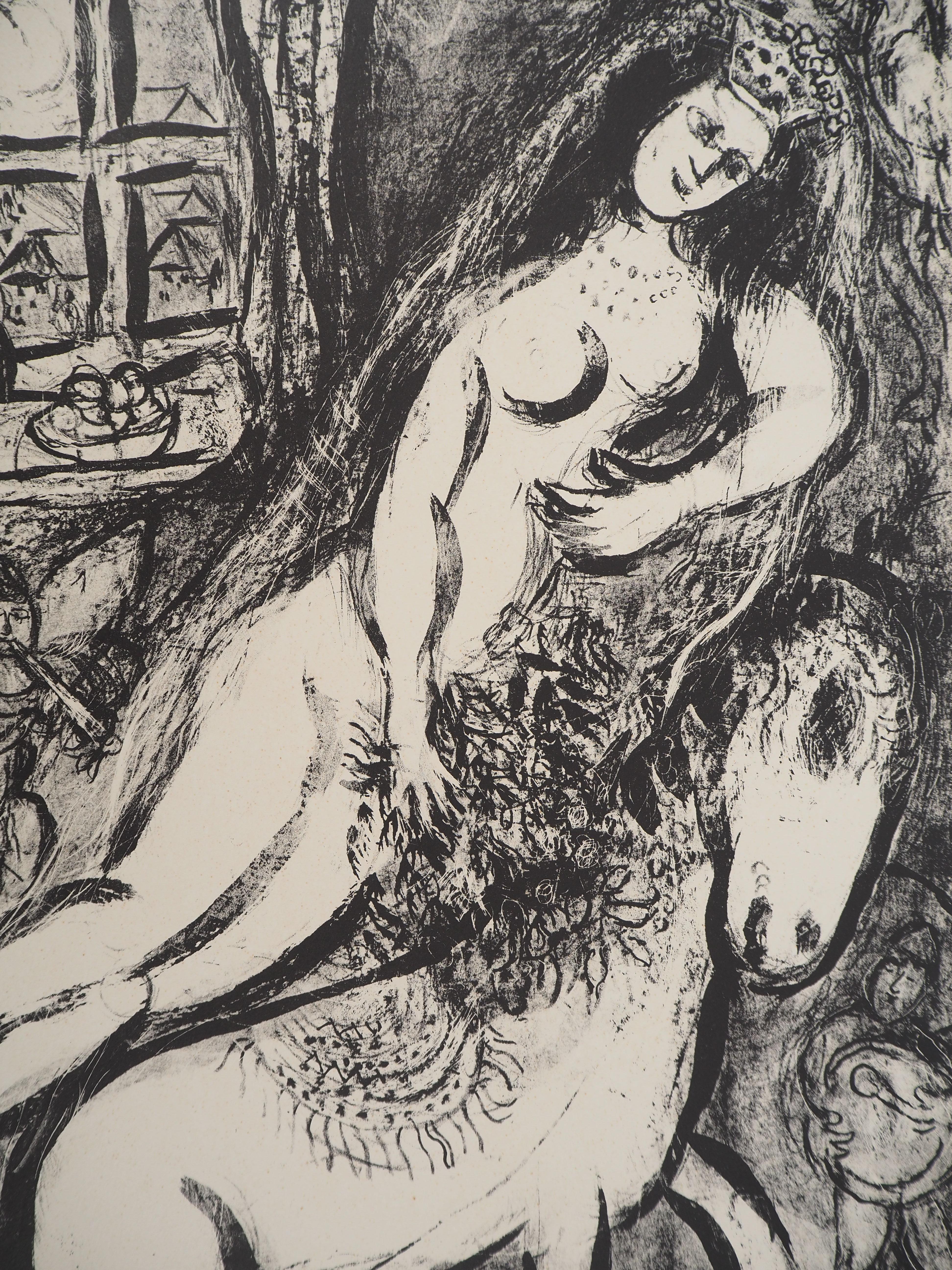 Il circo: la sposa sognante - Litografia originale (Mourlot #525) - Print di Marc Chagall