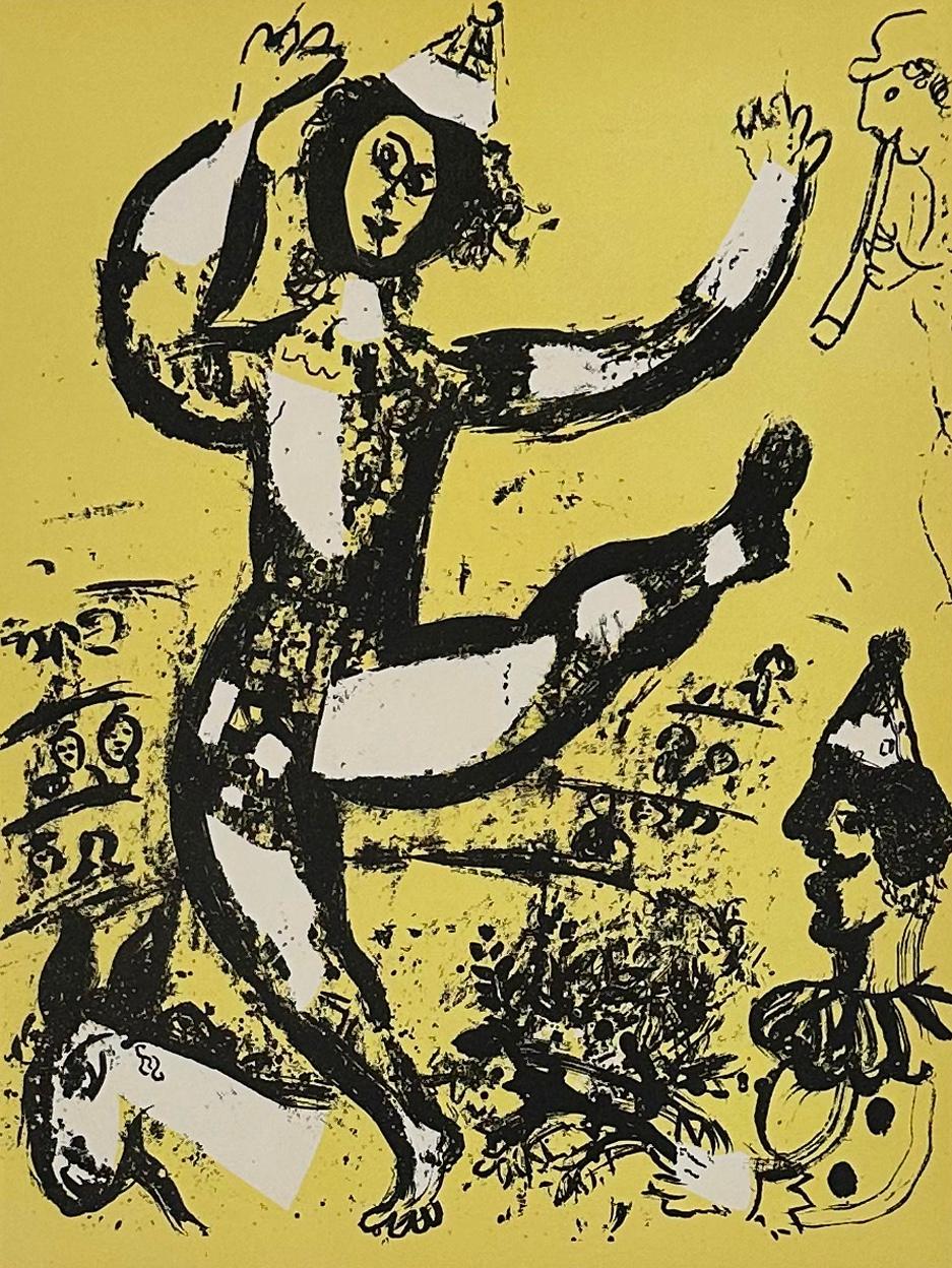 Marc Chagall Figurative Print – The Circus, von 1960, Mourlot-Lithographie I