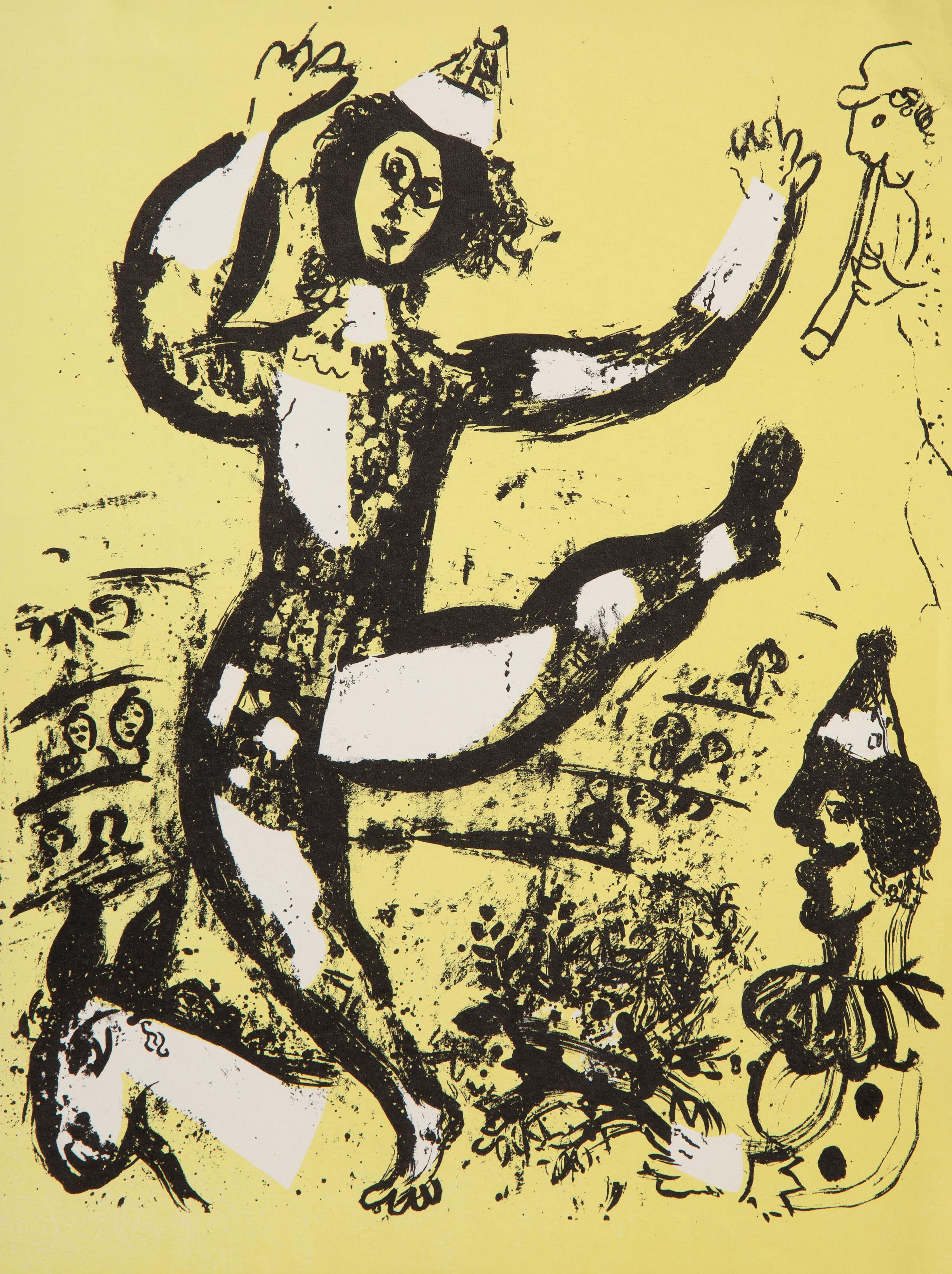  Marc Chagall, Russian (1887 - 1985) - The Circus, Portfolio: Lithographs Book I, Year: 1960, Medium: Lithograph, Size: 13 x 9.75 in. (33.02 x 24.77 cm), Printer: Mourlot Freres, Paris, Publisher: Andre Sauret, Editeur, Reference: Cramer 43,