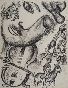 The Circus : Maternity and Violin Player - Original Lithograph (Mourlot #513)