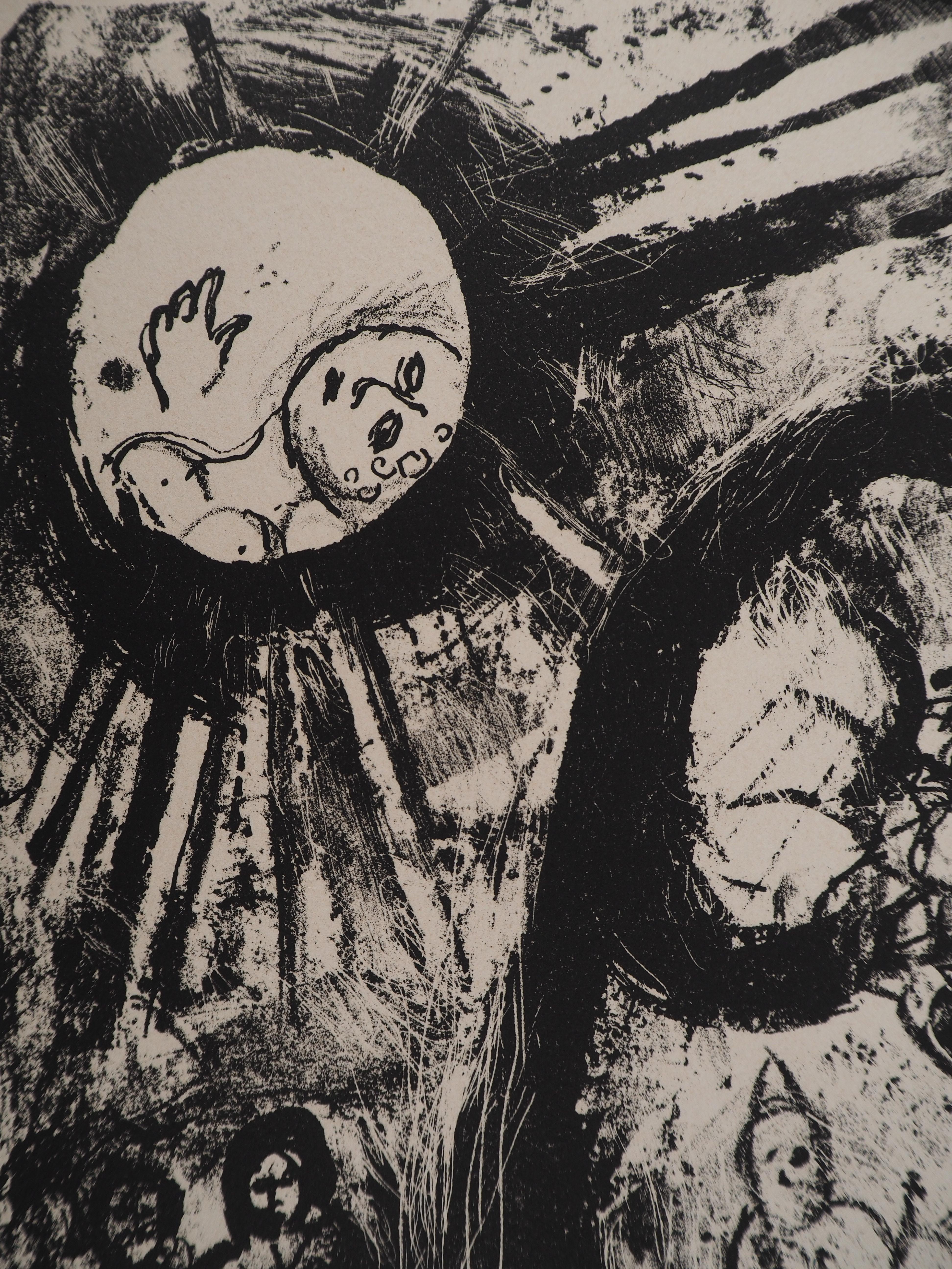 The Circus : On Stage – Originallithographie (Mourlot #526) (Moderne), Print, von Marc Chagall