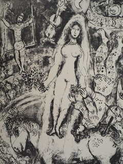 The Circus : The Bride in the Spotlight - Original Lithograph (Mourlot #518)