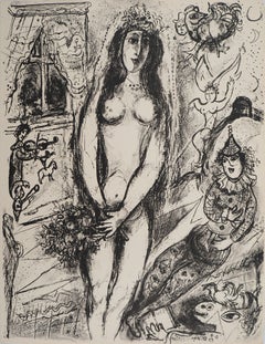 Vintage The Circus : the Bride's Veil - Original Lithograph (Mourlot #520)