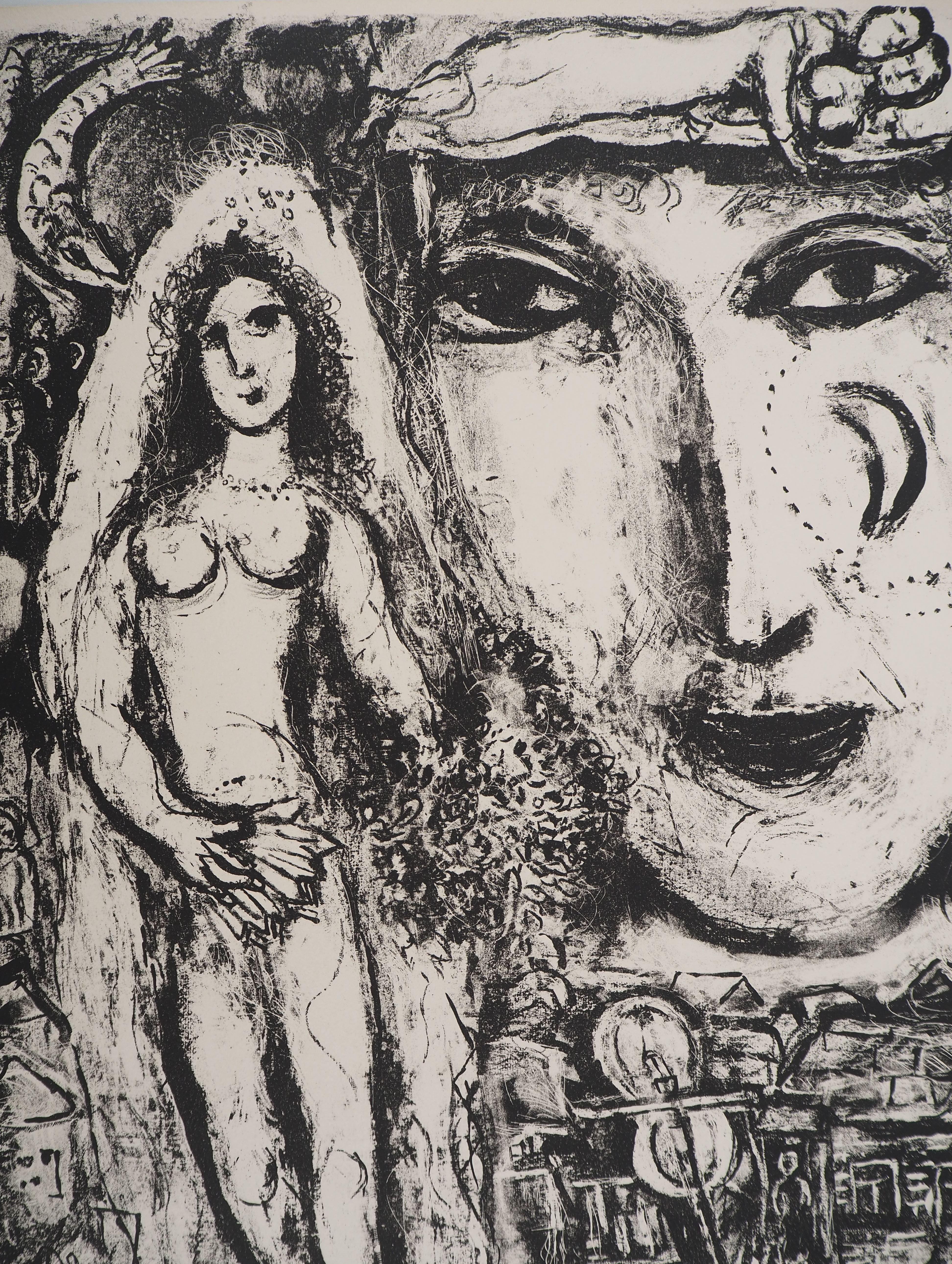 El Circo : El Sueño de la Novia - Litografía original (Mourlot #507) - Print de Marc Chagall