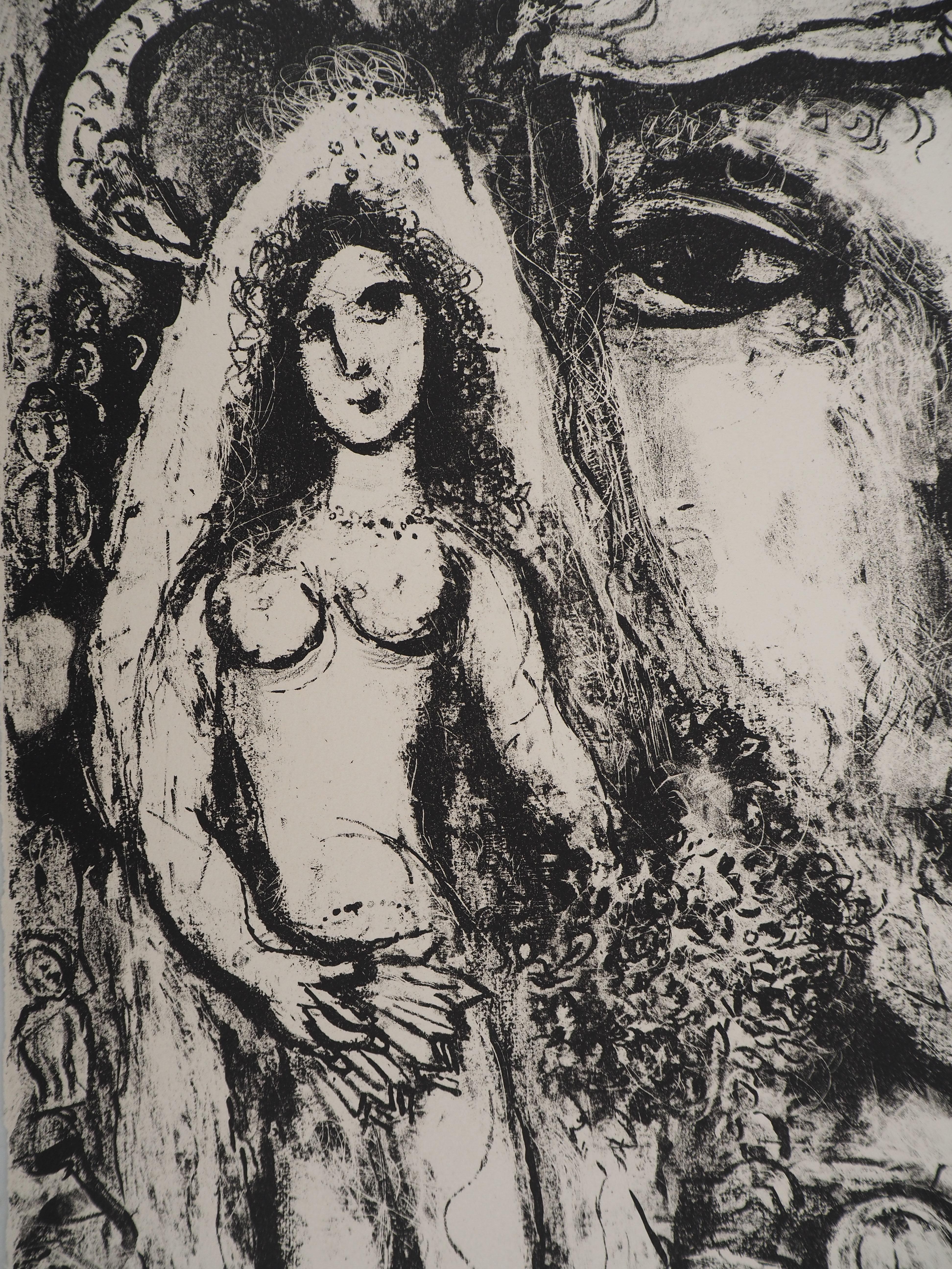 El Circo : El Sueño de la Novia - Litografía original (Mourlot #507) - Print Moderno de Marc Chagall