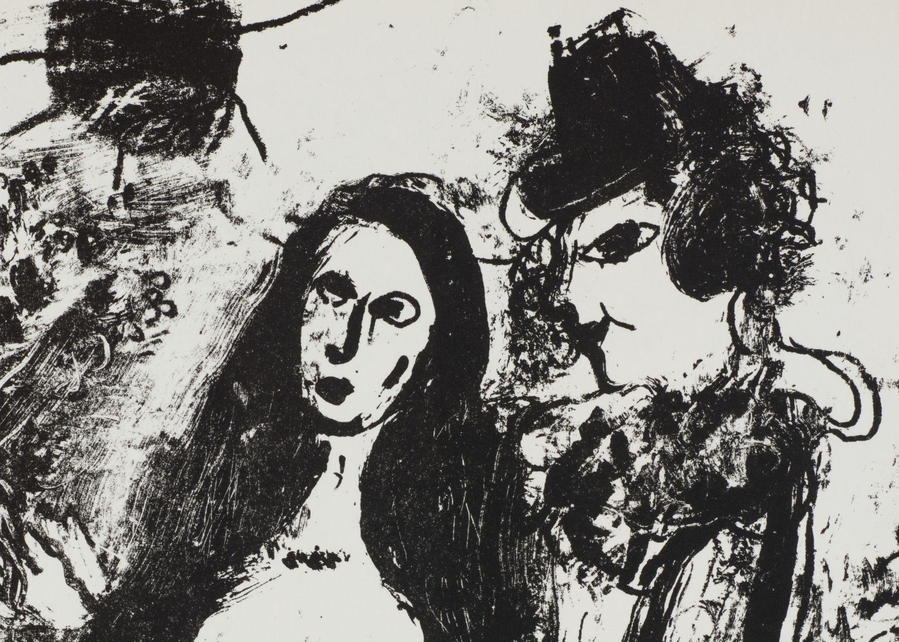 The Clown in Love (M.394) - Print by Marc Chagall