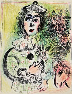 Le clown avec fleurs