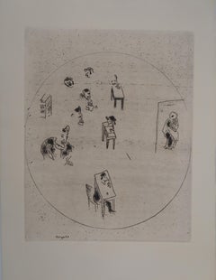 The Contracts Office - Original Etching - Ref. Sorlier #61