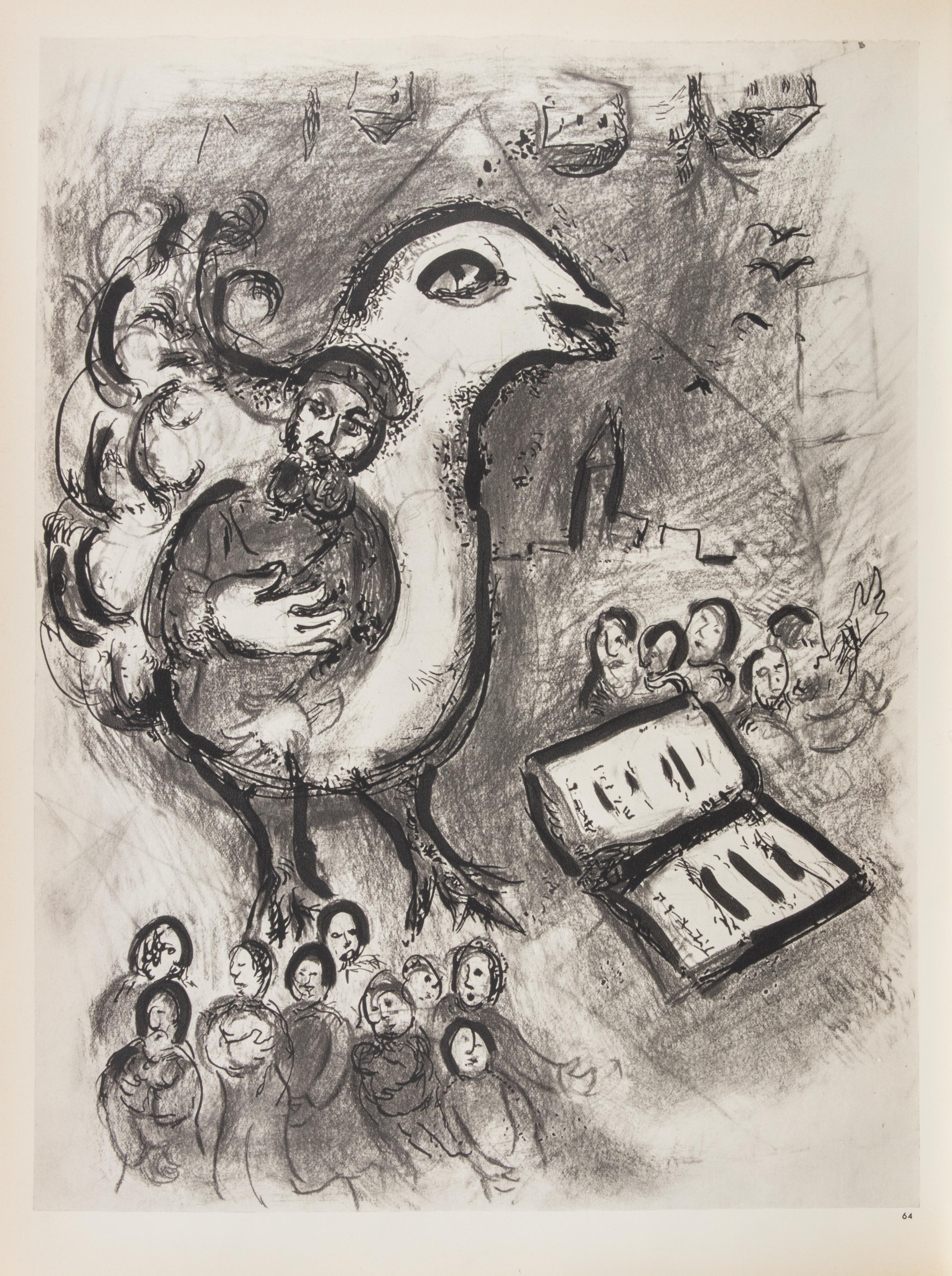 The Crowned Angel - Héliogravure by Marc Chagall - 1960 For Sale 1