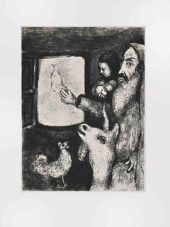 The Dove of the Ark – Radierung von Marc Chagall – The Dove of the Ark – 1956