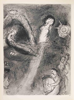 The Doves and All Lovers - Héliogravure by Marc Chagall - 1960