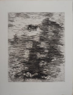 La donna annegata (La femme noyée), 1952 - Incisione originale