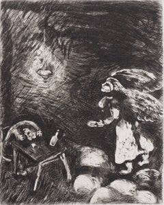 The Drunker and his Wife - Original etching - Ref. Sorlier #126