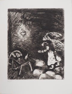 The Drunker and his Wife - Original etching - Ref. Sorlier #126