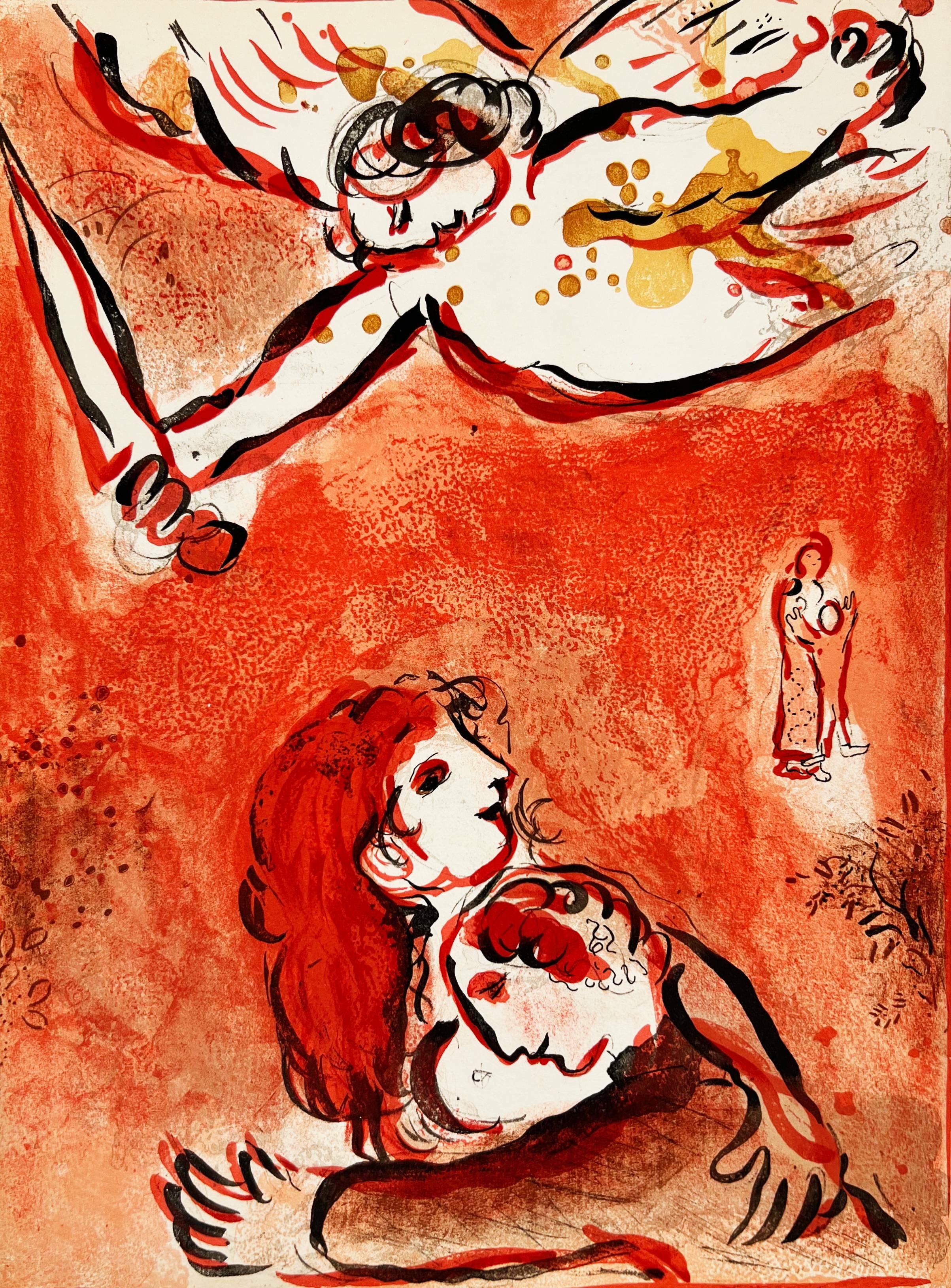 Marc Chagall Figurative Print – The Face of Israel