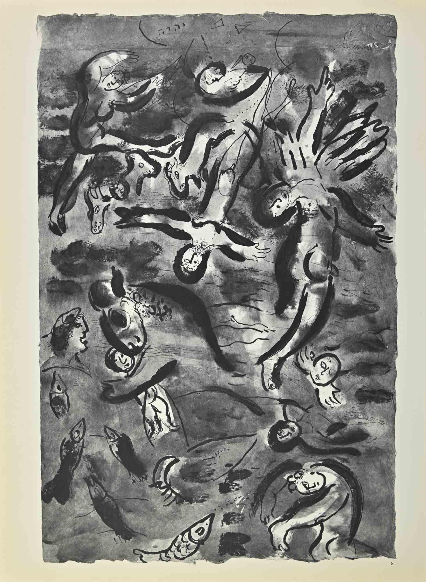 The Flood - Lithograph by Marc Chagall - 1960 For Sale 1