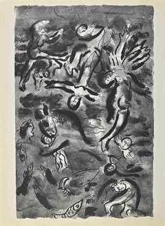 Il Diluvio - Litografia di Marc Chagall - 1960