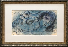 El flautista, litografía de Marc Chagall