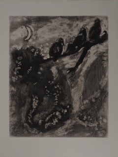 Le renard à la chasse - Gravure originale - Réf. Sorlier n° 194