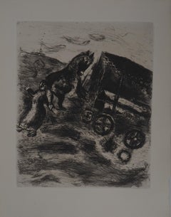 The Funeral Procession Original etching - Ref. Sorlier #170